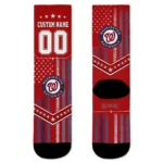Washington Nationals Socks Customized Star Stripes Red White Best Selling