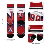 Washington Nationals Socks Personalized Arrow Blocks Red Best Selling
