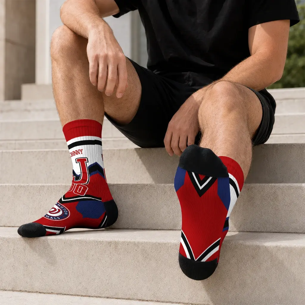 Washington Nationals Socks Personalized Arrow Blocks Red Latest Model Washington Nationals Socks Personalized Arrow Blocks Red Latest Model