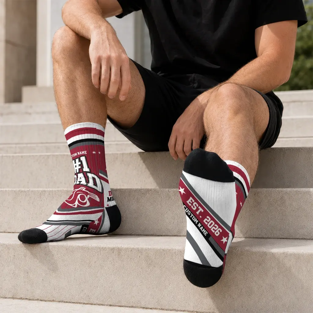 Washington State Cougars Socks Custom Pinstripe Chevron Crimson White Latest Model Washington State Cougars Socks Custom Pinstripe Chevron Crimson White Latest Model