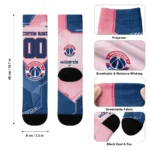 Washington Wizards Socks Personalized Geometric Tech Blue Best Selling