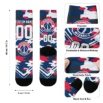 Washington Wizards Socks Personalized Woodland Camo Blue Best Selling