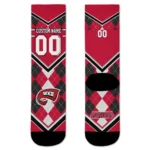 Western Kentucky Hilltoppers Socks Personalized Argyle Pattern Red Best Selling