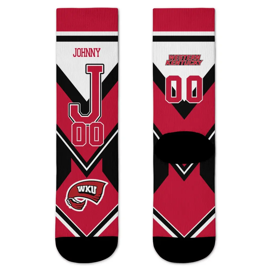 Western Kentucky Hilltoppers Socks Personalized Arrow Blocks Red Best Selling Western Kentucky Hilltoppers Socks Personalized Arrow Blocks Red Best Selling
