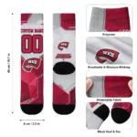 Western Kentucky Hilltoppers Socks Personalized Geometric Tech Red Best Selling