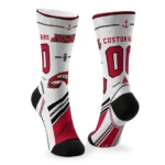 Western Kentucky Hilltoppers Socks Personalized Nautical Icons Red White Best Selling