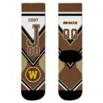Western Michigan Broncos Socks Custom Arrow Blocks Brown Best Selling