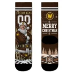 Western Michigan Broncos Socks Custom Snowy Scene Brown White Best Selling