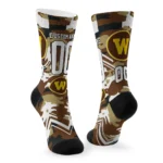 Western Michigan Broncos Socks Custom Woodland Camo Brown Best Selling