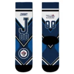 Winnipeg Jets Socks Custom Arrow Blocks Blue Best Selling